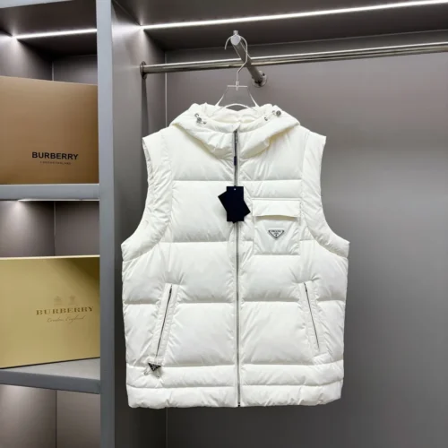 src_0-120 Replica Prada Hooded Down Vest White Quilted Reps - RepLuxe