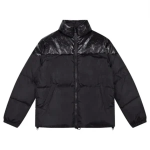 Replica Louis Vuitton Down Jacket Black Monogram Style Reps - RepLuxe