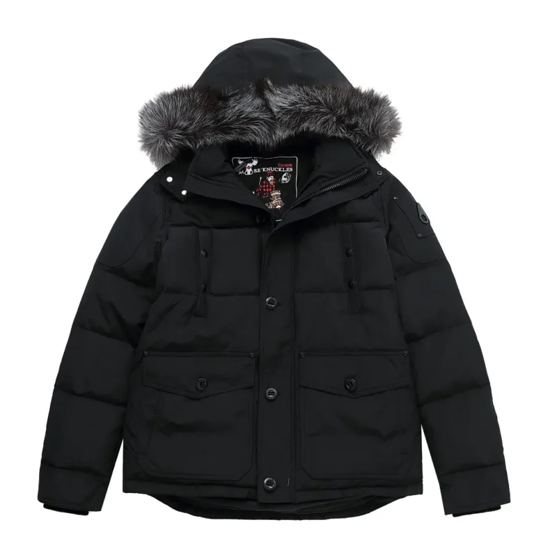 Replica Moose Knuckles Scissor 07 Down Jacket Black Reps - RepLuxe