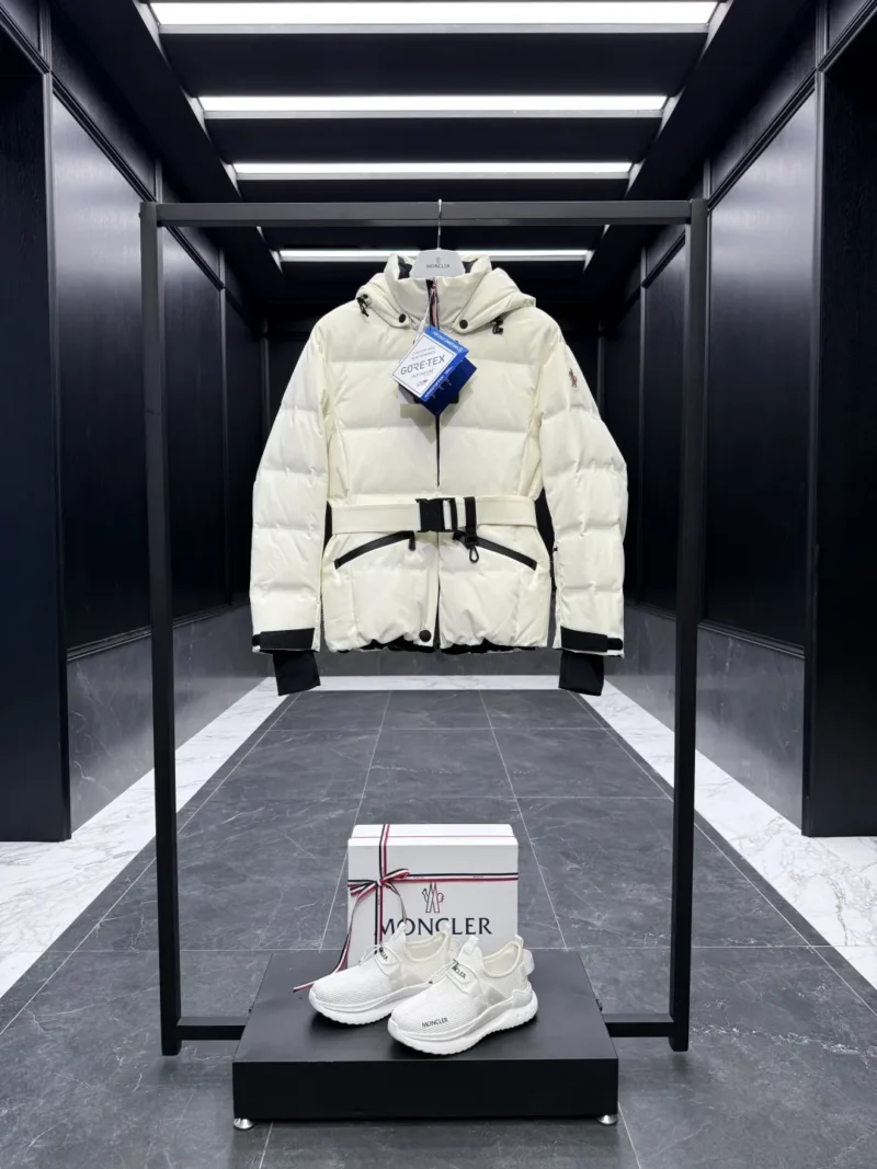 Replica Moncler Grenoble Tolima Down Jacket Ivory Short Reps - RepLuxe