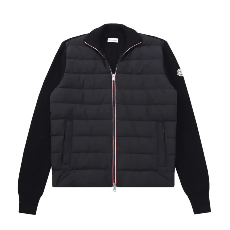 Replica Moncler M32 Knit Down Jacket Black Reps - RepLuxe