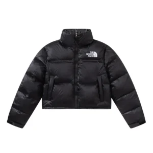 Replica The North Face Short Puffer Jacket Black Reps - RepLuxe
