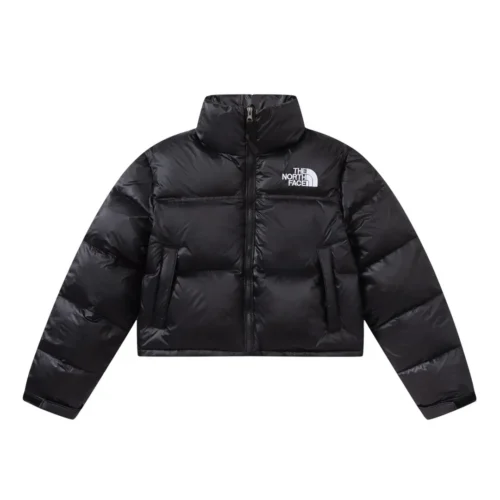 src_0-214 Replica The North Face Short Puffer Jacket Black Reps - RepLuxe