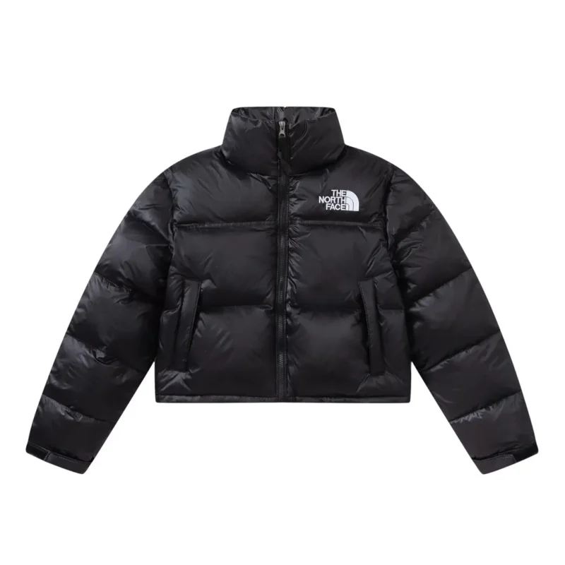 Replica The North Face Short Puffer Jacket Black Reps - RepLuxe