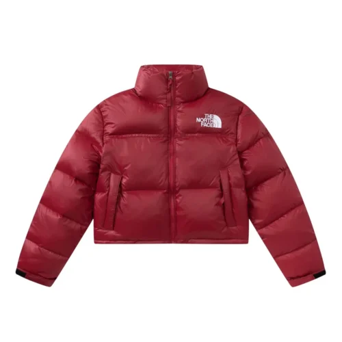 src_0-218 Replica The North Face Down Jacket Red Cropped Reps - RepLuxe
