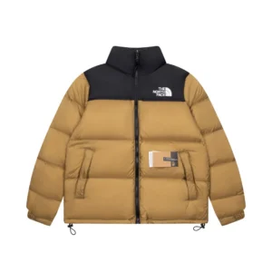 Replica The North Face 1996 Nuptse Jacket Beige Black Reps - RepLuxe