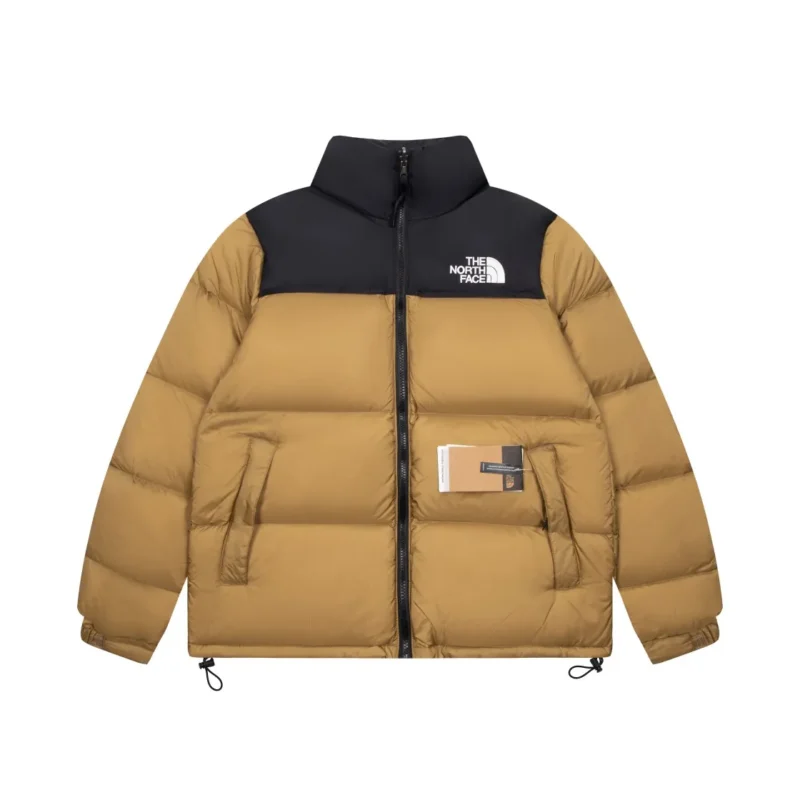 Replica The North Face 1996 Nuptse Jacket Beige Black Reps - RepLuxe