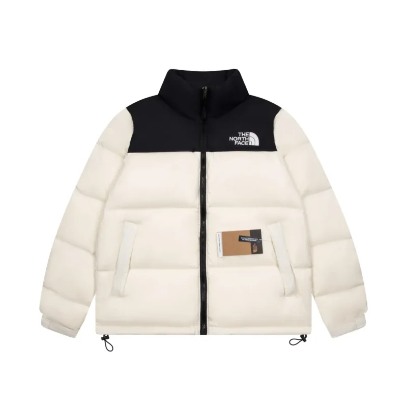 Replica The North Face 1996 Nuptse Jacket Beige Black Reps - RepLuxe