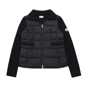 Replica Moncler M30 Knit Down Jacket Black Women Reps - RepLuxe