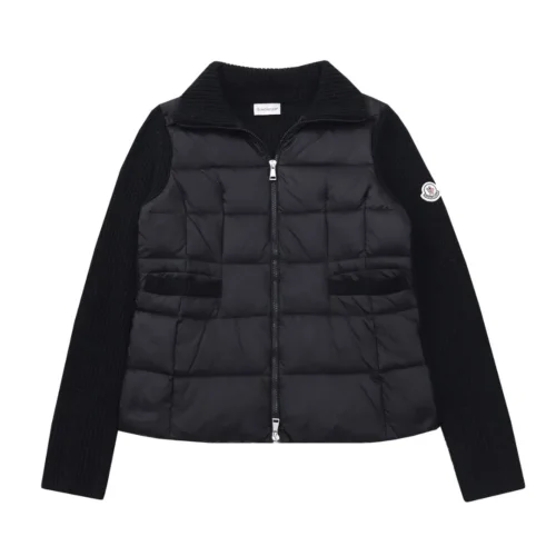 src_0-23 Replica Moncler M30 Knit Down Jacket Black Women Reps - RepLuxe