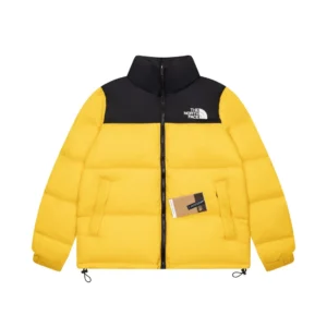 Replica The North Face 1996 Nuptse Jacket Yellow Black Reps - RepLuxe