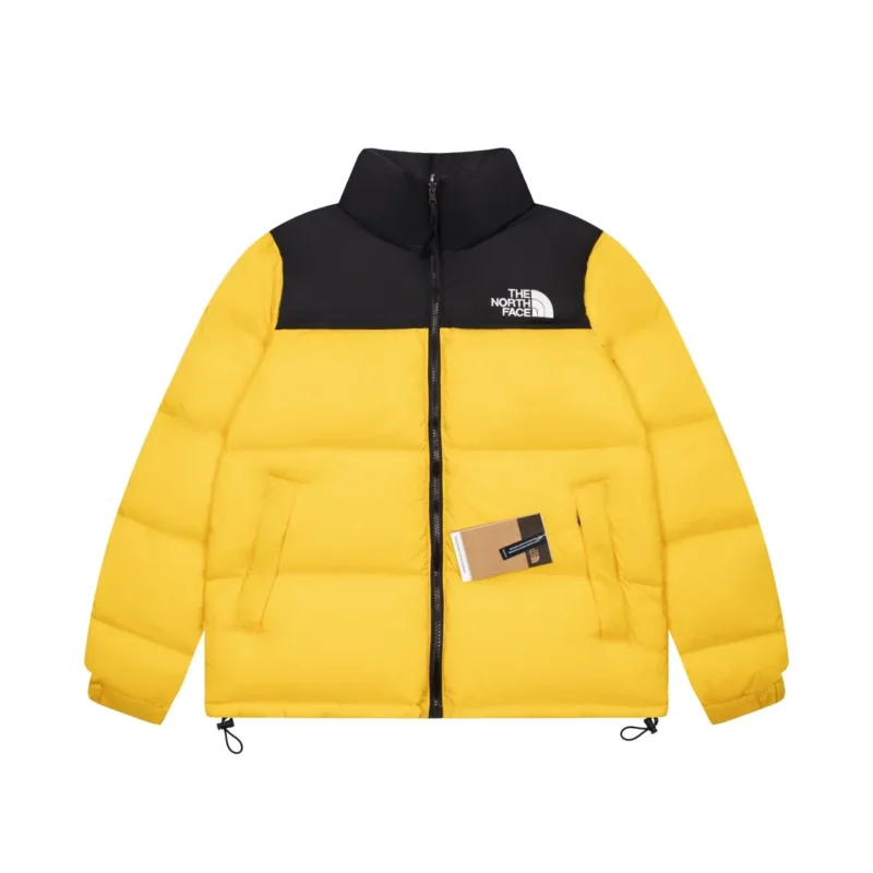 Replica The North Face 1996 Nuptse Jacket Yellow Black Reps - RepLuxe
