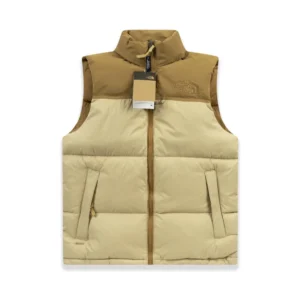 Replica The North Face 22Ss Down Vest Beige Reps - RepLuxe