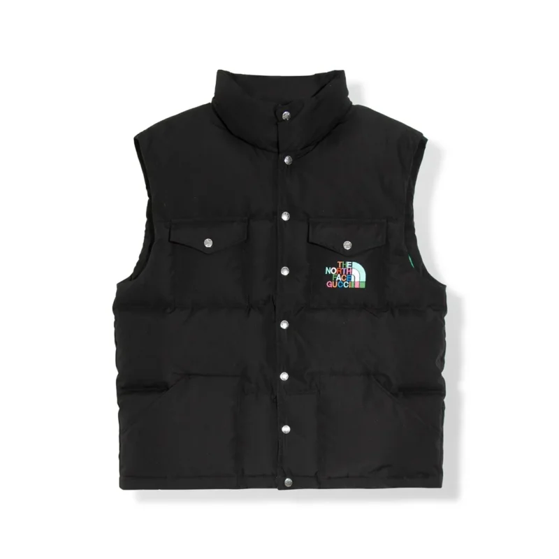 Replica The North Face x Gucci Vest Black Puffer Reps - RepLuxe