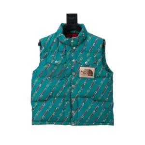 Replica THE NORTH FACE x GUCCI Vest Green Pattern Reps - RepLuxe