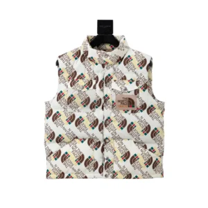 Replica THE NORTH FACE x GUCCI Down Vest White Reps - RepLuxe