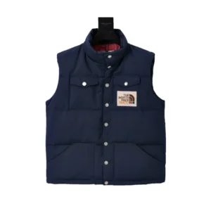 Replica The North Face x Gucci Down Vest Navy Reps - RepLuxe
