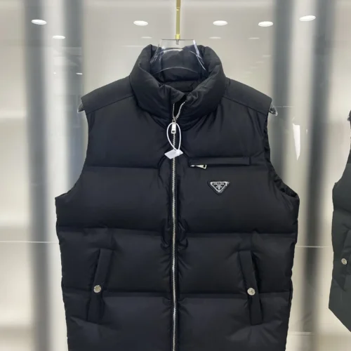 src_0-269 Replica Prada Re-Nylon Down Vest Black Regular Reps - RepLuxe