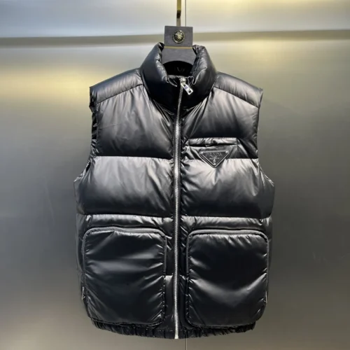 src_0-272 Replica Prada Down Vest Black Logo Style Reps - RepLuxe