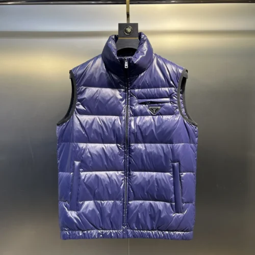 src_0-278 Replica Prada Minimalist Down Vest Blue Sleeveless Reps - RepLuxe