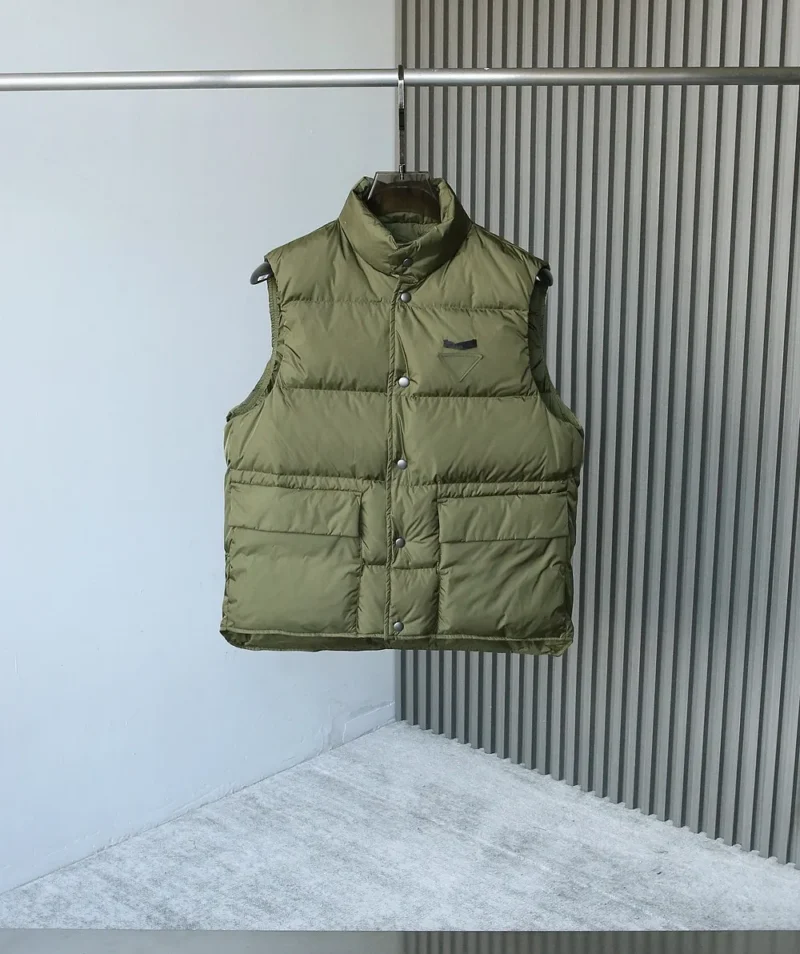 Replica Prada Re-Nylon Down Vest Cocoa Brown Classic Reps - RepLuxe