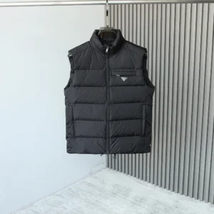Replica Prada Re-Nylon Down Vest Cocoa Brown Reps - RepLuxe