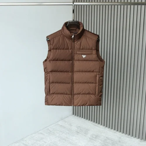 src_0-288 Replica Prada Re-Nylon Down Vest Cocoa Brown Reps - RepLuxe