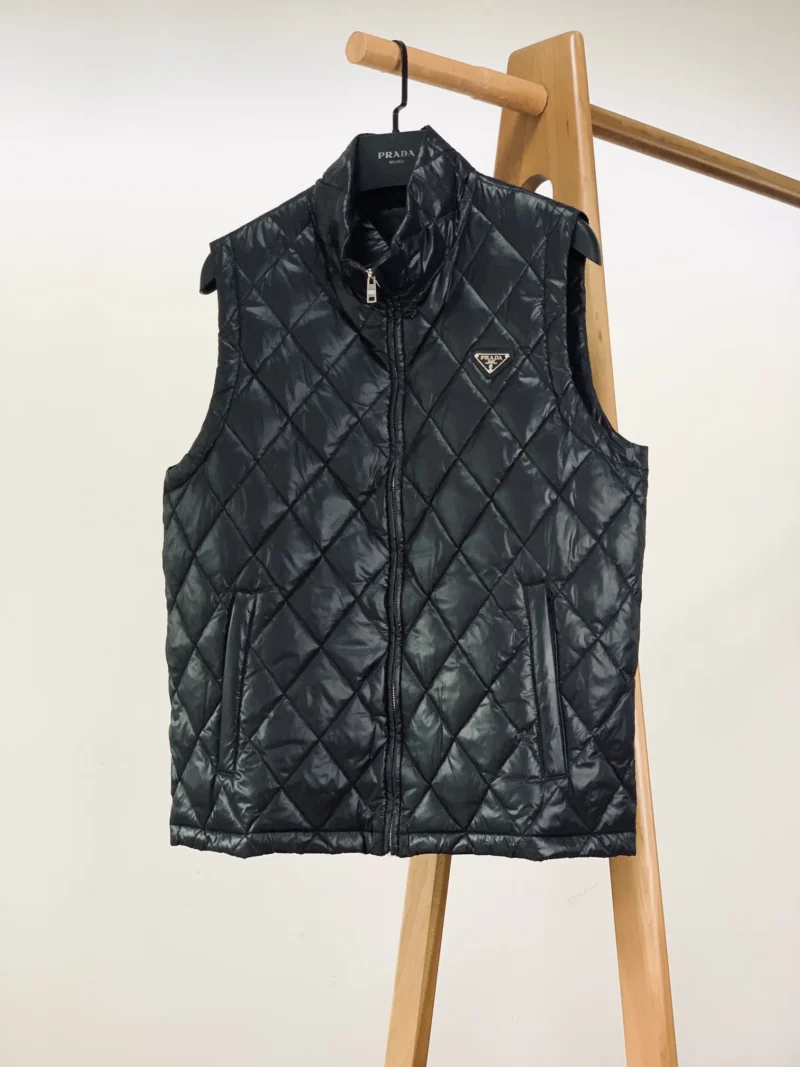 Replica Prada Quilted Down Vest Black Classic Reps - RepLuxe