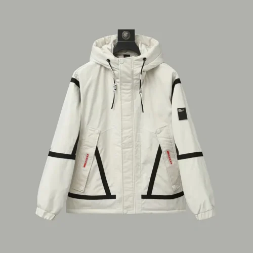 src_0-293 Replica Prada Hooded Down Jacket White Unisex Reps - RepLuxe