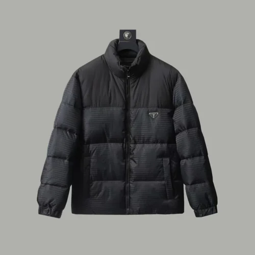 src_0-296 Replica Prada Down Jacket Black Quilted Style Reps - RepLuxe