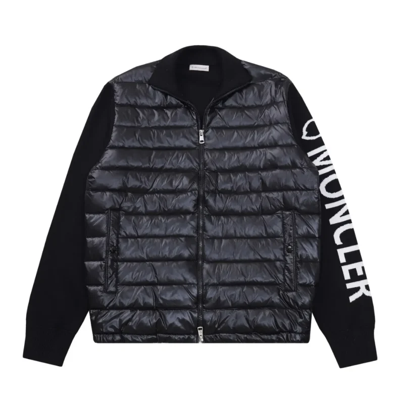 Replica Moncler M29 Knit Down Jacket Black Reps - RepLuxe