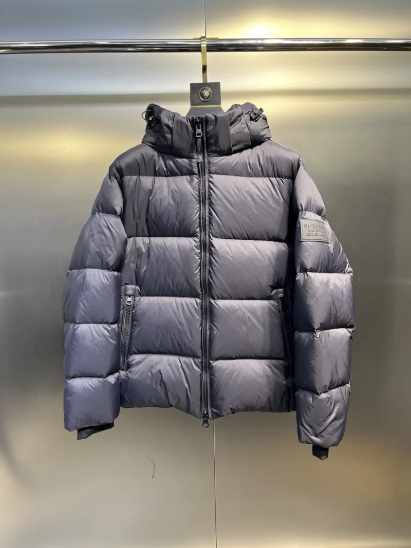 Replica Prada Down Jacket Grey Hooded Puffer Reps - RepLuxe
