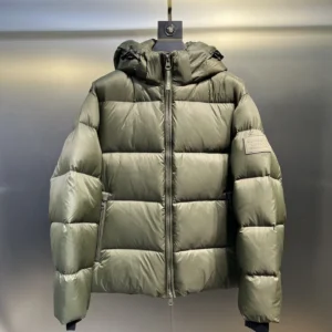 Replica Prada Down Jacket Olive Green Hooded Reps - RepLuxe