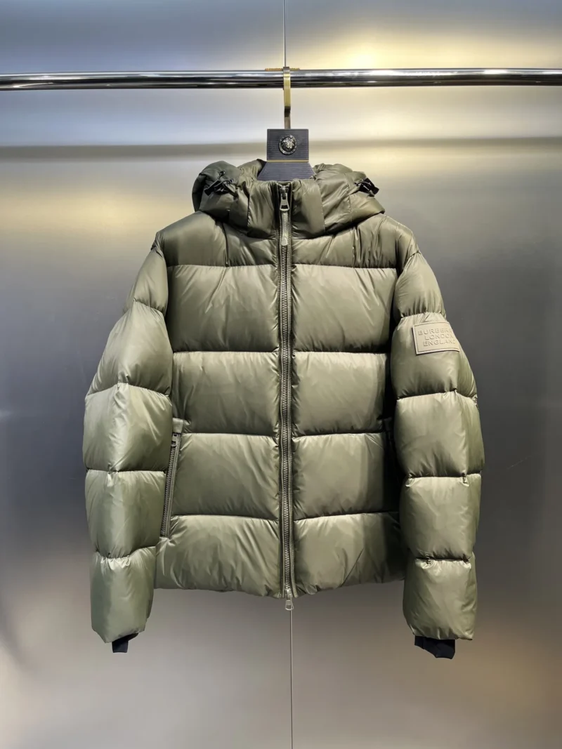 Replica Prada Down Jacket Olive Green Hooded Reps - RepLuxe