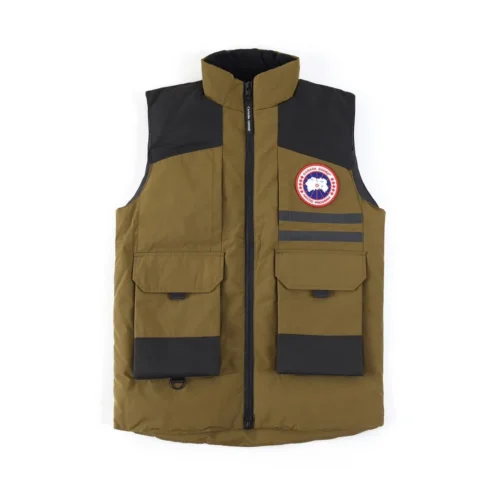 src_0-353 Replica Canada Goose Duncan 4157M Vest Olive Green Reps - RepLuxe