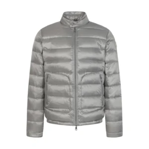 Replica Moncler Acorus Stand Collar Down Jacket Grey Reps - RepLuxe