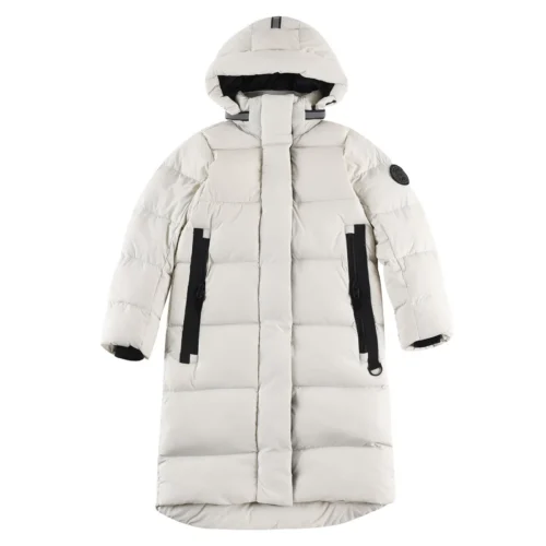 src_0-372 Replica Canada Goose HyBridge Down Parka White Coat Reps - RepLuxe