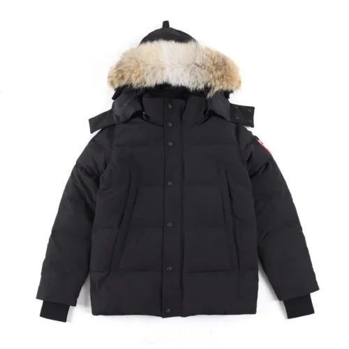 src_0-377 Replica Canada Goose Wyndham 388M Black Parka Reps - RepLuxe