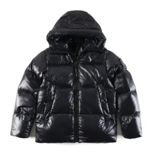 Replica Canada Goose Crofton Puffer Jacket Black Hooded Reps - RepLuxe