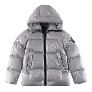 Replica Canada Goose Crofton Puffer Jacket Silver Reps - RepLuxe
