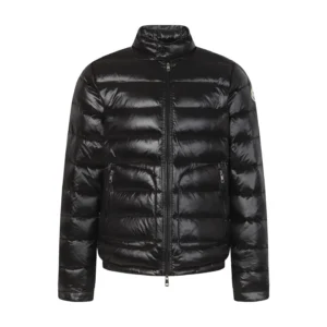 Replica Moncler Acorus Stand Collar Down Jacket Black Reps - RepLuxe