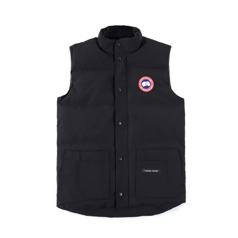 Replica Canada Goose Freestyle Crew 4154M Black Vest Reps - RepLuxe