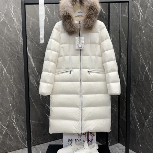 src_0-41 Replica Moncler Boedic Down Jacket White Fur Trim Reps - RepLuxe