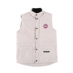 Replica Canada Goose Freestyle Crew 4154M Beige Vest Reps - RepLuxe