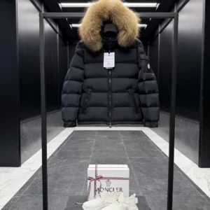 Replica Moncler Mayaf Short Down Jacket Black Hooded Reps - RepLuxe