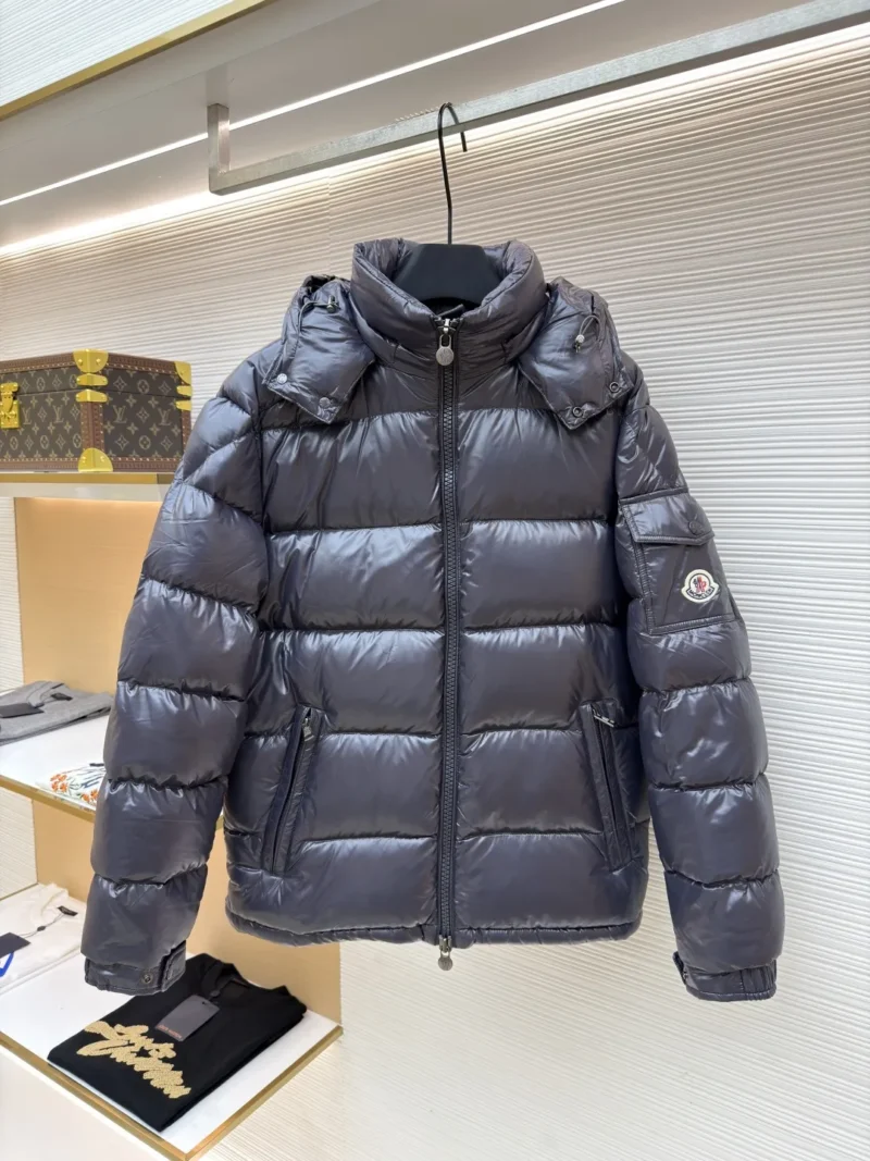 Replica Moncler Maya Down Jacket Navy Hooded Reps - RepLuxe