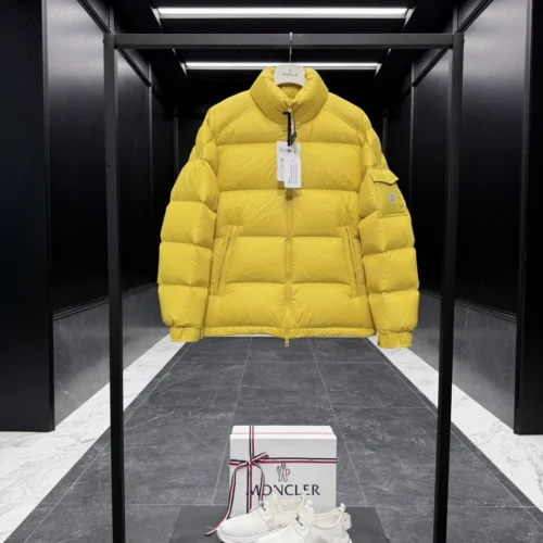 src_0-440 Replica Moncler Levitha Down Jacket Yellow Quilted Reps - RepLuxe