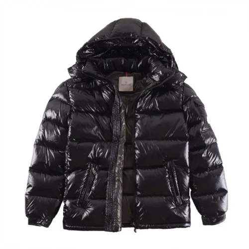 src_0-442 Replica Moncler Maya Down Jacket Black Hooded Reps - RepLuxe
