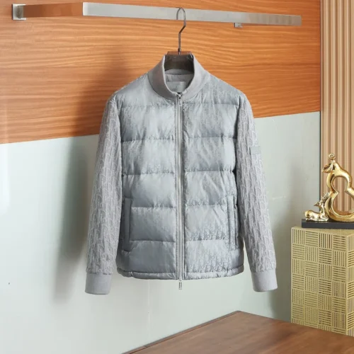src_0-449 Replica Dior Knit Down Jacket Grey Unisex Style Reps - RepLuxe