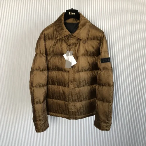 src_0-452 Replica Dior Oblique Quilted Down Jacket Brown Reps - RepLuxe